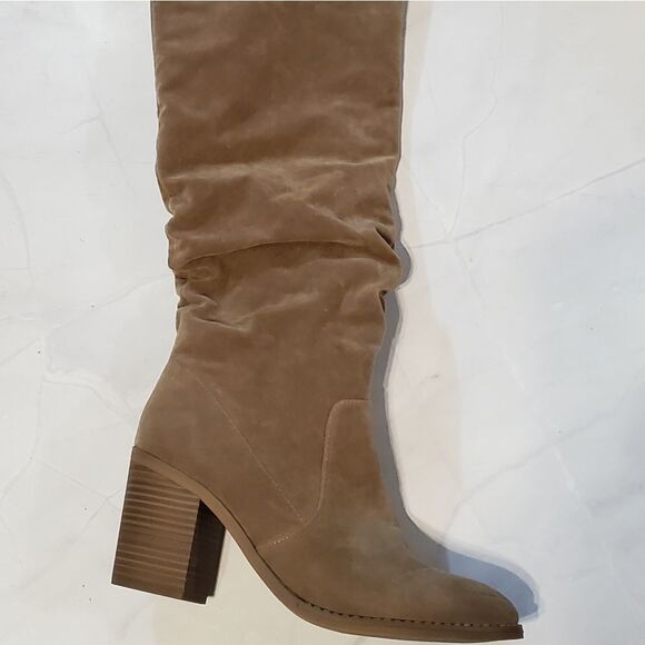 Universal Thread Long Boots Women’s Size 11 Taupe Faux Suede - Picture 8 of 8